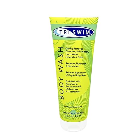 TriSwim SBR Chlorine Removal Body Wash - Swimmer's Shower Gel, New With Tags