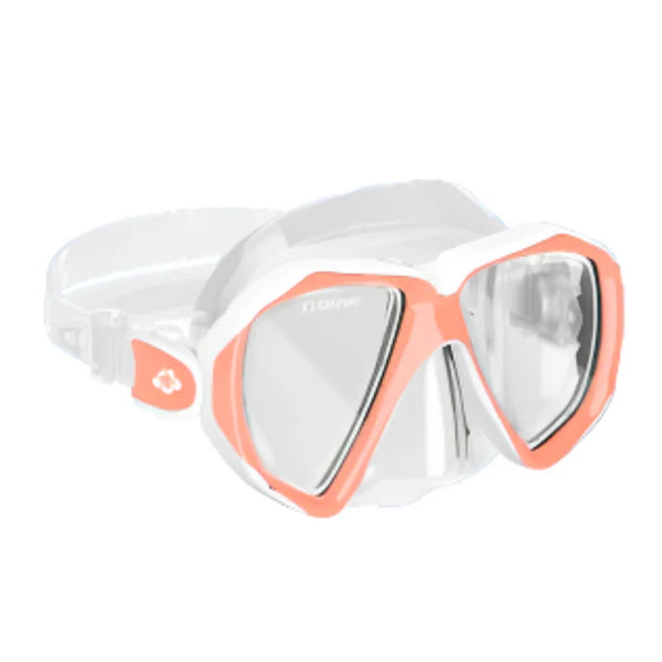Hawaii Divers Orca Jr Snorkel Mask– White/Pink (Ages 8–14)