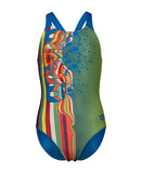 Arena Girls' Ondulation Pro Back (Little Kid, Big Kid)