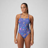 Speedo Women's Regan Collection Printed One Back One Piece