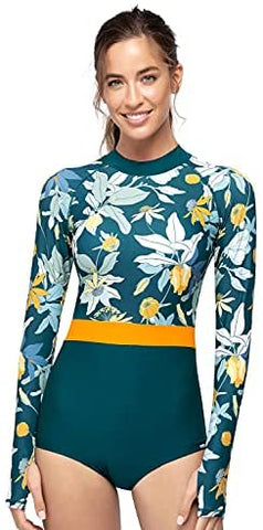 Women's Long Sleeve 1 Piece Back Zip Paddle Suit