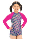Uglies Girls Print Long Sleeve Rash Guard