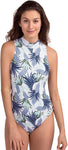 Women's Retro 1 Piece Back Zip Paddle Suit